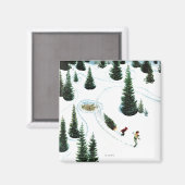 Den Baum fällen Magnet (Vorderseite/Rückseite)