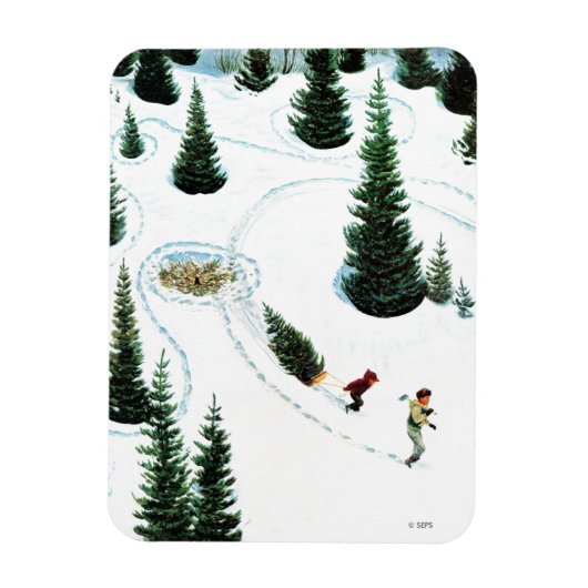 Den Baum fällen Magnet (Vertikal)