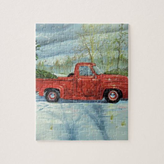 Den Baum für Weihnachten aufheben Puzzle (Vertikal)