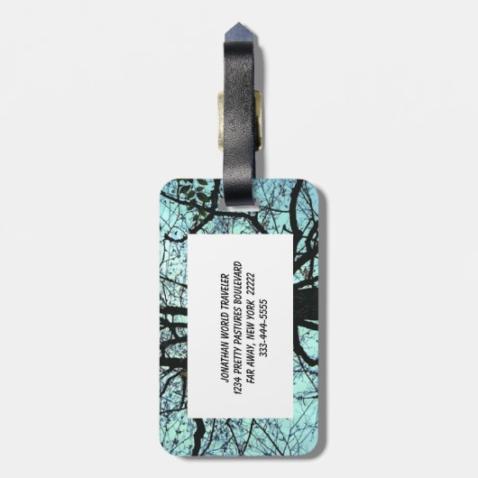 Den Baum hinauf Gepäckanhänger (Rückseite vertikal)