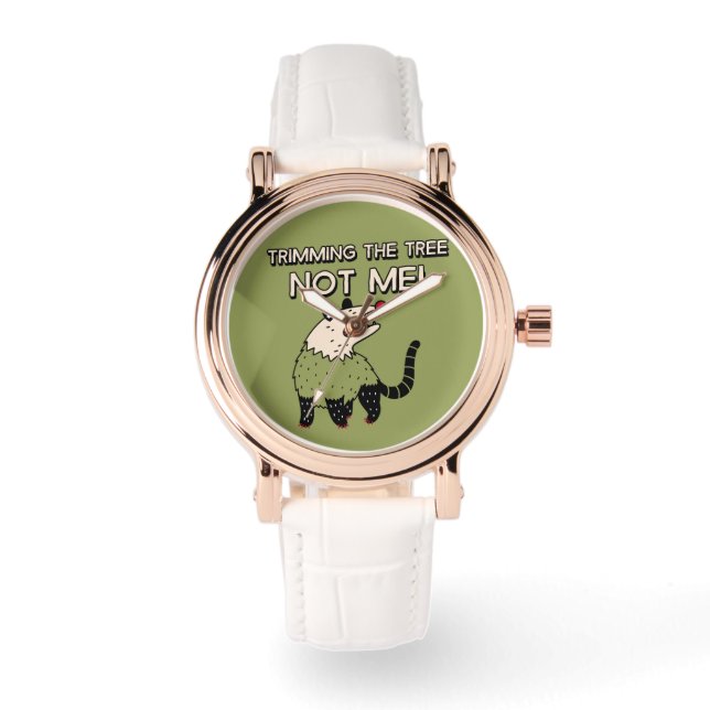 Den Baum nicht ich lustig machen Weihnachten-Gesch Armbanduhr (Vorderseite)