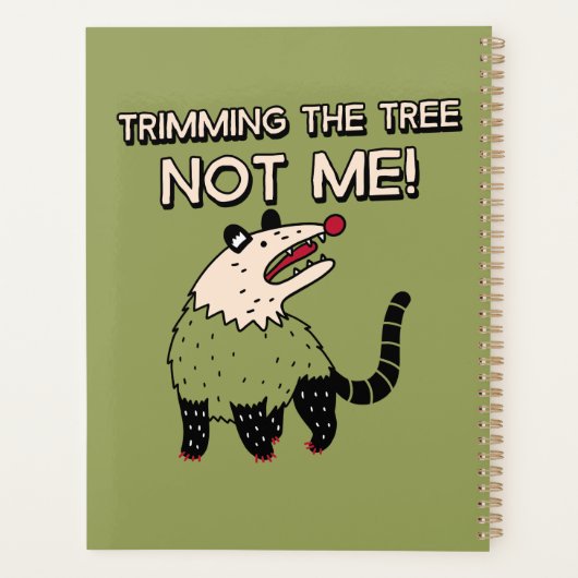 Den Baum nicht ich zu trimmen - Weihnachten Urlaub Planer (Rückseite)