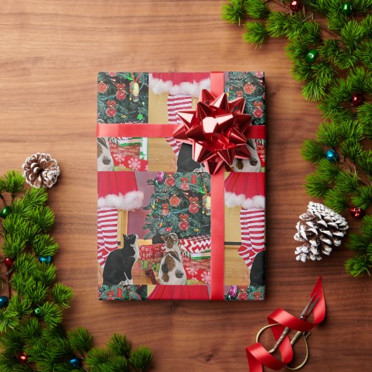 Den Baum schmücken Geschenkpapier (Feiertagsgeschenk)