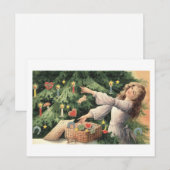 Den Baum schmücken Postkarte (Vorne/Hinten)