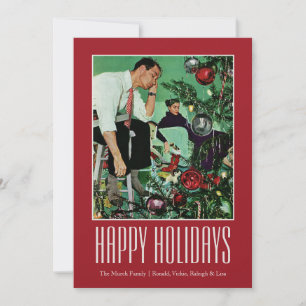 Den Baum schneiden Feiertagskarte