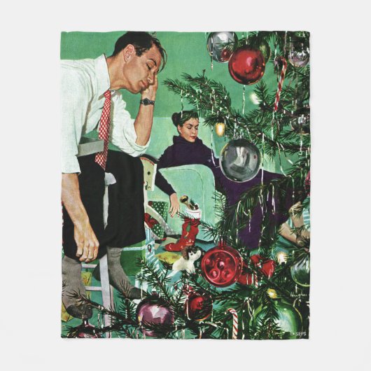 Den Baum schneiden Fleecedecke (Vorderseite)