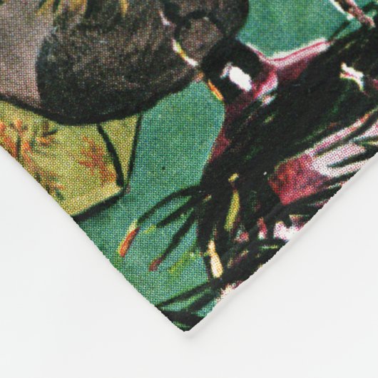 Den Baum schneiden Fleecedecke (Ecke)