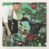 Den Baum schneiden Glasuntersetzer (Vorderseite)