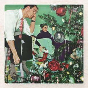 Den Baum schneiden Glasuntersetzer