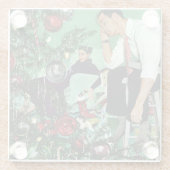 Den Baum schneiden Glasuntersetzer (Rückseite)