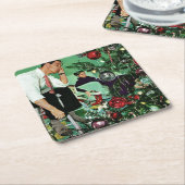 Den Baum schneiden Rechteckiger Pappuntersetzer (angewinkelt)