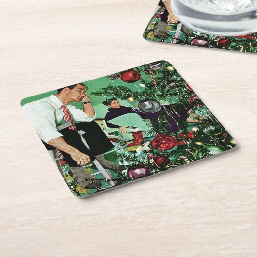 Den Baum schneiden Rechteckiger Pappuntersetzer (angewinkelt)