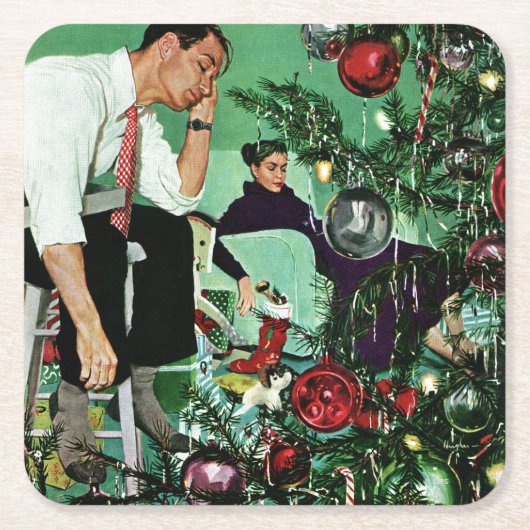 Den Baum schneiden Rechteckiger Pappuntersetzer (Vorderseite)