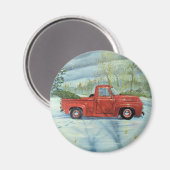 Den Baum zu Weihnachten abholen Magnet (Vorderseite/Rückseite)