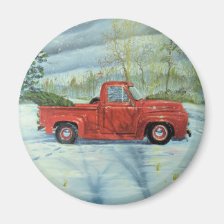 Den Baum zu Weihnachten abholen Magnet