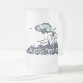 Den besten Vati der Welt und Fischerglas gerade Mattglas Bierglas (VorderseiteRechts)