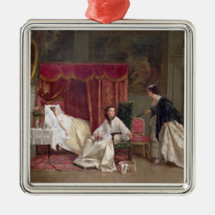 Den Besucher begrüßen, 1867 (Öl auf Leinwand) Ornament Aus Metall