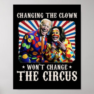 Den Clown zu wechseln wird den Zirkus Kamala nicht Poster