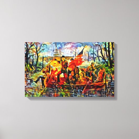 Den Delaware vor den Kopf stoßen Leinwanddruck (Vorderseite)