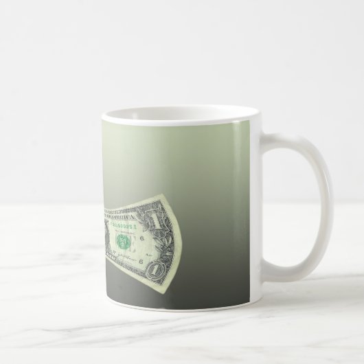 Den Dollar stützen Kaffeetasse (Rechts)
