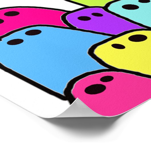 den Druckknopf Poster (Ecke)