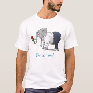 Den Elefanten Frohen Valentinstag T-Shirt