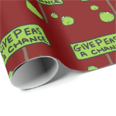 Den Erbsen eine Chance geben Geschenkpapier (Rolleneckpunkt)