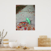 den faulen Laubreiher lutschen Poster (Küche)