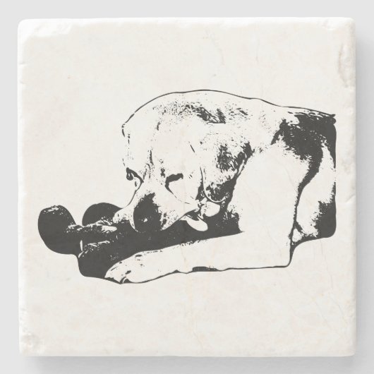 Den Favoriten durchwursteln Steinuntersetzer (Vorderseite)