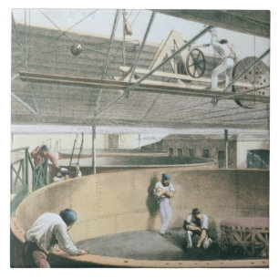 Den Fernschreiber umwickelnd, verkabeln Sie in den Fliese