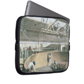 Den Fernschreiber umwickelnd, verkabeln Sie in den Laptopschutzhülle (Vorne Rechts)