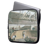 Den Fernschreiber umwickelnd, verkabeln Sie in den Laptopschutzhülle (Vorderseite Links)