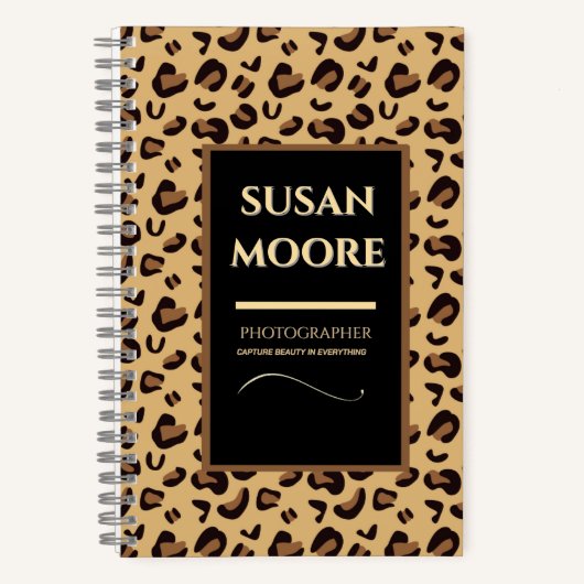 Den Fokus eines Fotografen gestalten Notizblock (Vorderseite)