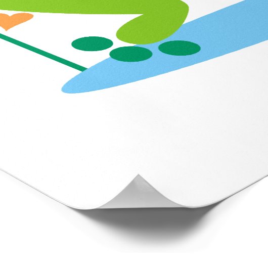 den Frosch frittieren Poster (Ecke)