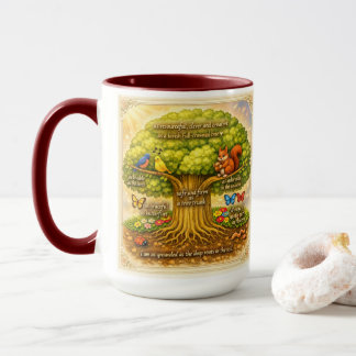 den ganzen Tag über stetig Freude auslösen Tasse