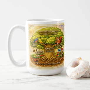 den ganzen Tag über stetig Freude ausstrahlen Kaffeetasse