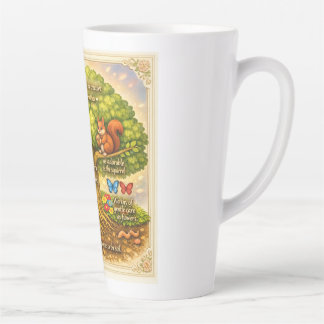 den ganzen Tag über stetig Freude ausstrahlen Milchtasse