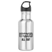 Den ganzen Tag über stillgelegt Edelstahlflasche (Vorderseite)