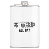 Den ganzen Tag über stillgelegt Flachmann (Vorderseite)