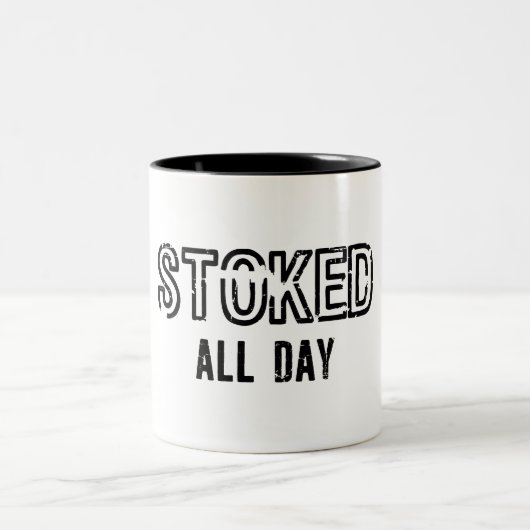Den ganzen Tag über stillgelegt Zweifarbige Tasse (Mittel)