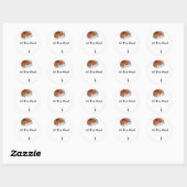 Den ganzen Weg! Runder Aufkleber (Blatt)