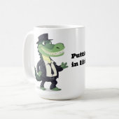 Den Gator in einen Rechtsstreit stellen Kaffeetasse (Vorderseite Links)