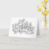 Den Geburtstagskuchen backen! Karte (Gelbe Blume)