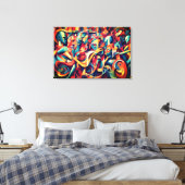 Den Geist der Musik und der darstellenden Künste b Leinwanddruck (Insitu (Schlafzimmer))