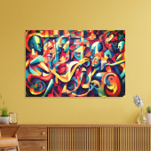 Den Geist der Musik und der darstellenden Künste b Leinwanddruck (Insitu (Wohnzimmer))