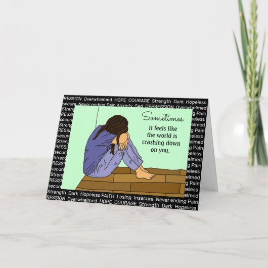 Den Geist eines Menschen aufheben, Depression, Tra Karte (Vorderseite)