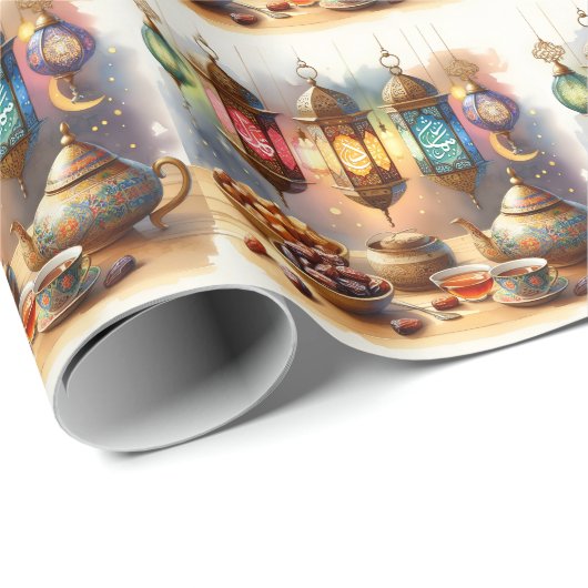 Den Geist Ramadans verkörpern Geschenkpapier (Rolleneckpunkt)