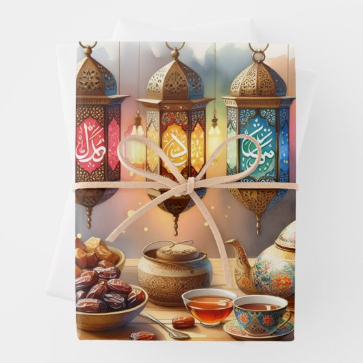 Den Geist Ramadans verkörpern Geschenkpapier Set (Beispiel)