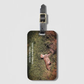 Den Geparden ein Traum von Abenteuern Gepäckanhänger (Vorderseite Vertikal)