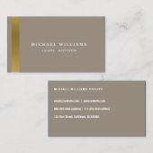 DEN GESETZLICHEN BERATER plädiert ELEGANTER Visitenkarte (Vorne/Hinten)